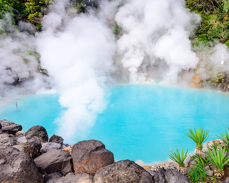 A hot spring