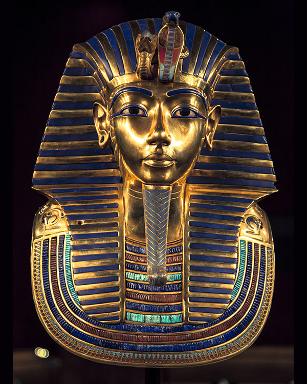 Image of a golden mummy tomb